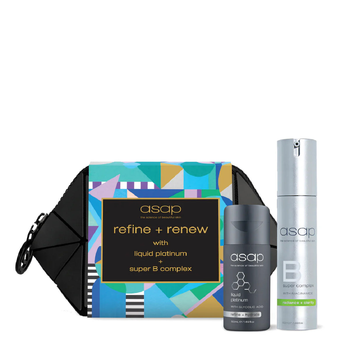 Refine + Renew: Liquid platinum (50ml) + Super B Complex (50ml) Set