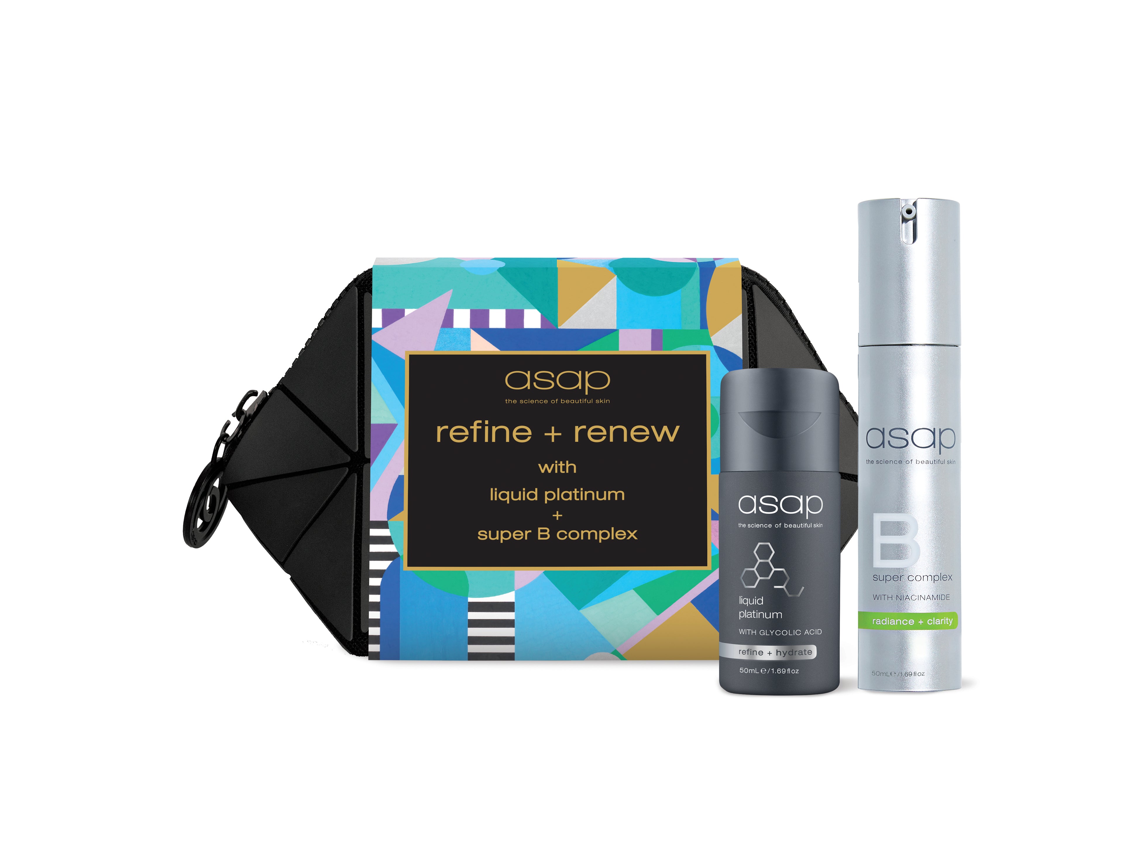 Refine + Renew: Liquid platinum (50ml) + Super B Complex (50ml)